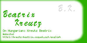 beatrix kreutz business card